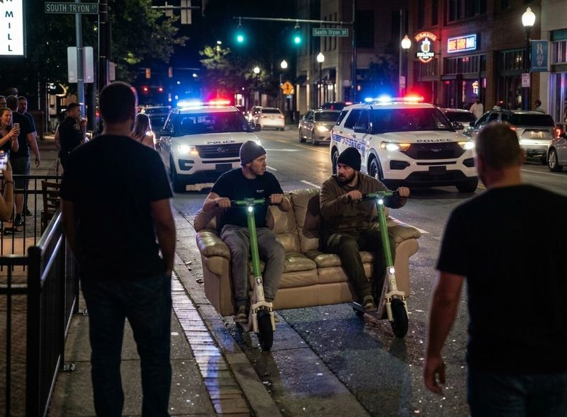 Charlotte Police Arrest Sofa After High-Speed Chase Reaches Speeds of 7 MPH