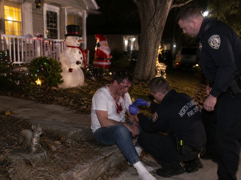 Victim outside residence
