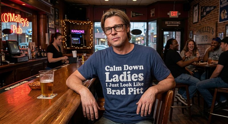 Midwest Man Tired of Being “Brad Pitt in Disguise” at Local Bars