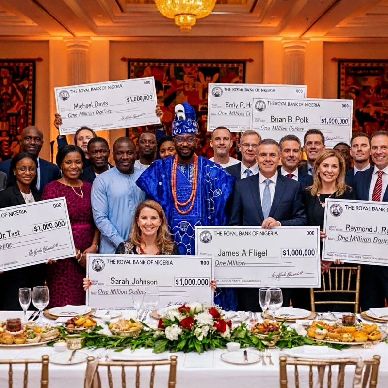 Nigerian Prince Finally Makes Good on His Promises: 25 Former Scam Victims Receive Million-Dollar Checks